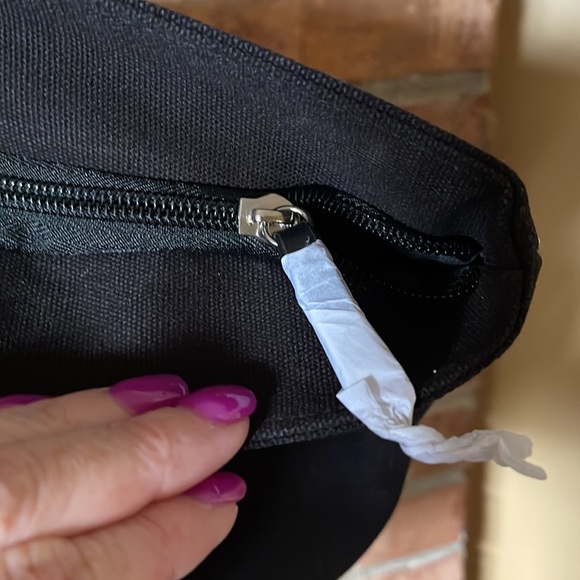 NWT Victoria's Secret Black & Silver Sequin Shoulder Tote Bag - Picture 6 of 6